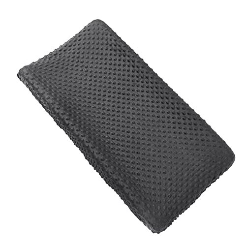 Solid Changing Table Pad Cover Cradle Sheet, Fits 32"/34''x16 Contoured Diaper Changing Pad, Ultra Soft Cozy Dots Plush Changing Table Covers, Breathable Wipeable Removable (Black)