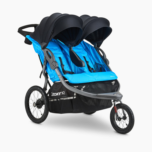 Joovy ZoomX2 Twin Double Jogging Stroller - Glacier