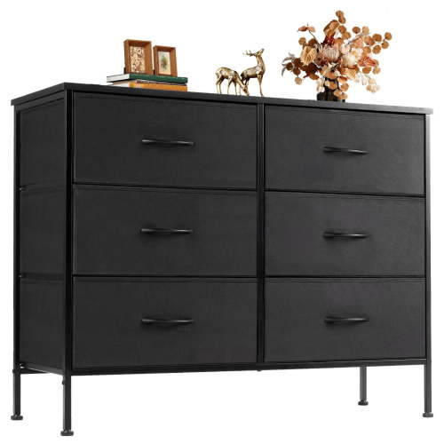 CONCETTA Large 6-Drawer Fabric Storage Organizer for Bedroom Closet with Waterproof Surface