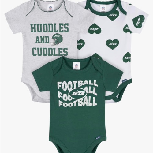 Gerber NFL baby-girls Nfl 3-pack Onesie Bodysuit