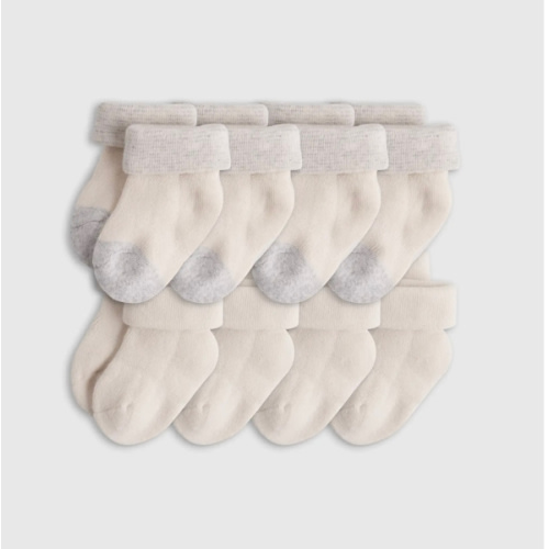 Organic Fold Over Socks 8-Pack - Baby Boy