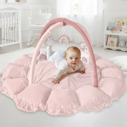 5-in-1 Thick & Plush Baby Play Gym, Tummy Time Play Mat with - TikTok Shop