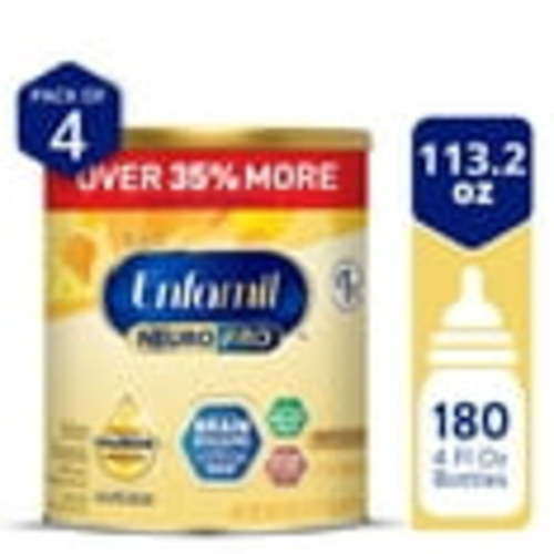 Enfamil NeuroPro Powder Baby Formula, Brain Support, 28.3 oz Can, 4 pack