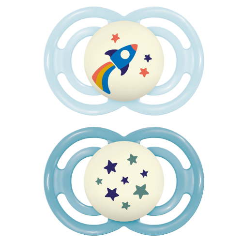 MAM Perfect Night Pacifier, 16+ Months, Boy, 2 Pack