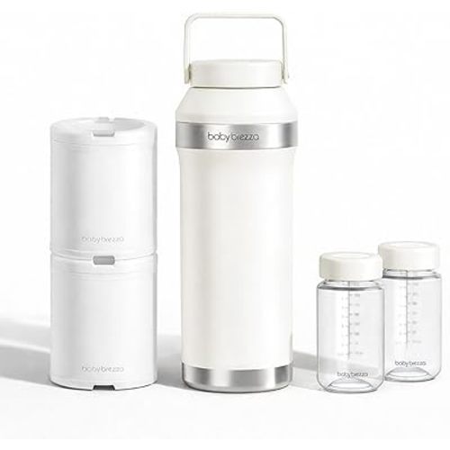 Baby Brezza All-Day Breastmilk Portable Cooler, 20 oz, Soft White