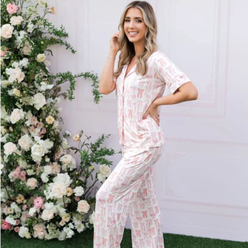 Spring Floral Bows Women's Set – In My Jammers