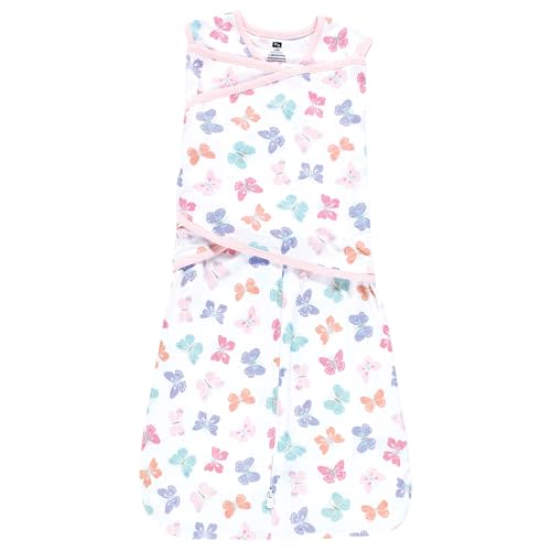 Hudson Baby Infant Girls Convertible Swaddle Sleep Sack, 0-3 Months