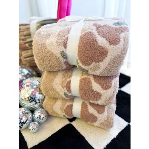 Lux Camo Throw Blanket | Ultra Soft Cozy Camouflage Blanket