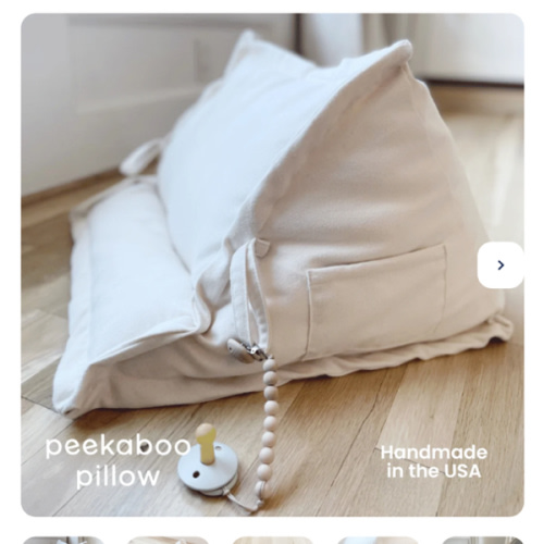 Peekaboo Pillow™ Official Site - Organic Infant Lap Pillow