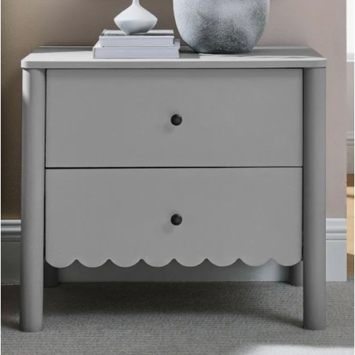 Emmeline Scalloped 2-Drawer Nightstand