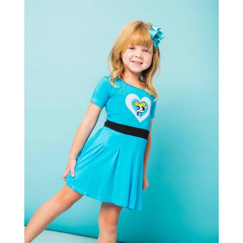 The Powerpuff Girls™ Bubbles Girls Pleated Dress & Shorts Set