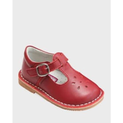 Girl's Joy Leather Cutout T-Strap Mary Jane, Baby/Toddler/Kids