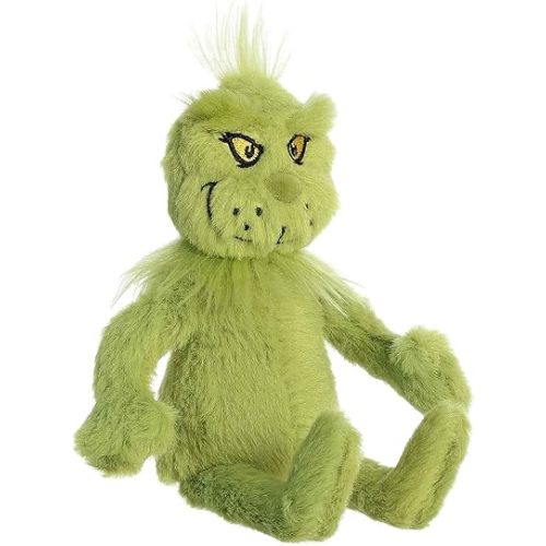 Aurora® Whimsical Dr. Seuss™ Grinch Stuffed Animal - Magical Storytelling - Officially Licensed - Green 7 Inches