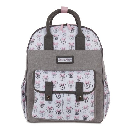 Disney Minnie Mouse Diaper Bag with Slip Pocket - Grey/Pink