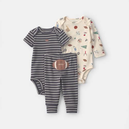 Carter's Baby Boys 3-pc. Pant Set, Color: Charcoal - JCPenney
