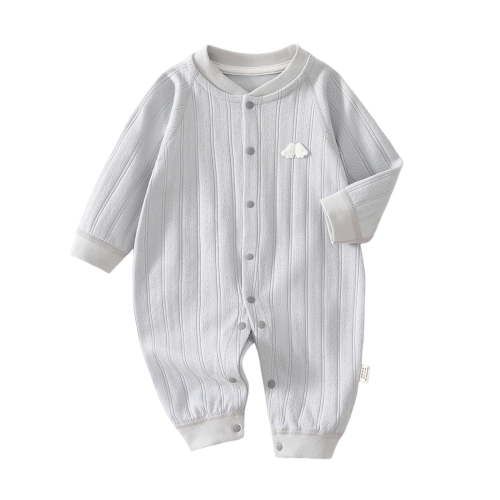 Lenpel Newborn Baby Jumpsuits Unisex Boys Girl Long Sleeve Button down Footless Rompers Infant Spring Fall Clothes