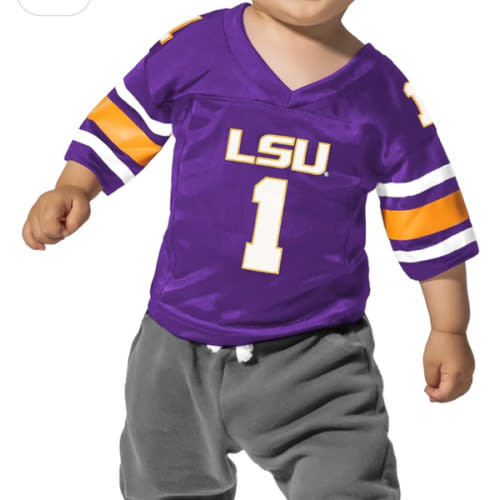 Little King NCAA Infant-Touchdown Pass-Team Football Jersey-Sizes 6 Months 12 Months 18 Months
