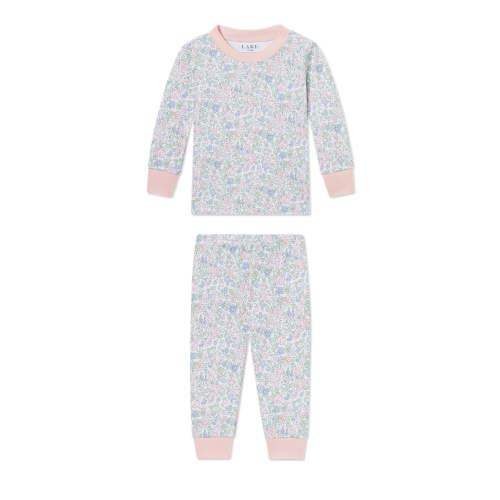 LAKE | Baby | Pima Cotton Pajamas | English Rose Elizabeth Floral Baby Long-Long Set