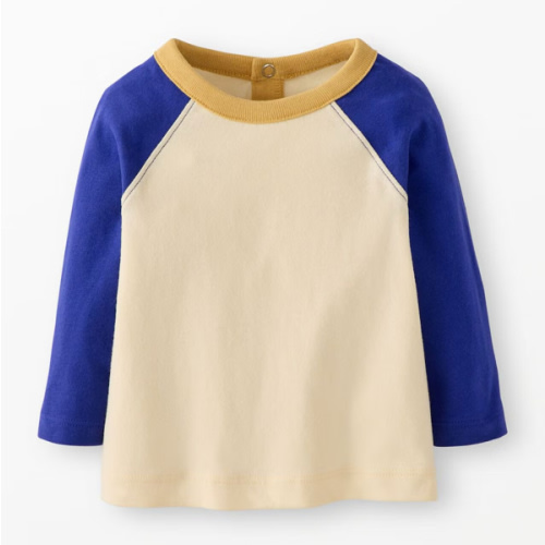Baby Long Sleeve Boxy Fit Baseball T-Shirt
