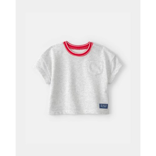 Baby Boy French Terry Pocket T-Shirt - Grey | Carter's