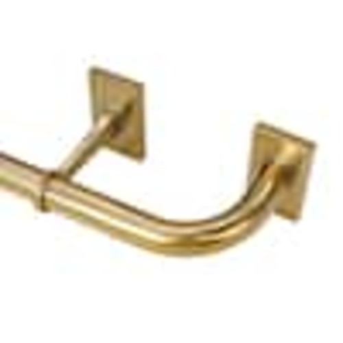 Home Decorators Collection 72 in. - 144 in. Adjustable 1 in. Wraparound Single Curtain Rod Kit in Gold UGD1442404R05