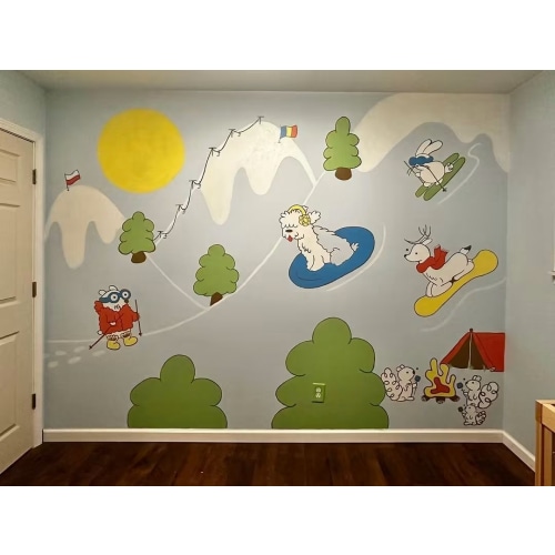 Nursery wall mural