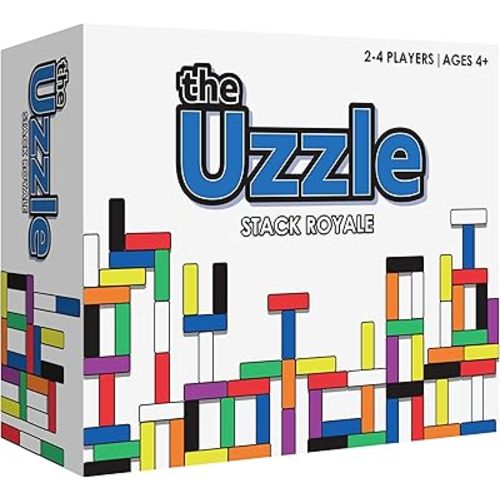 Stack Royale Board Game, Fast & Fun Family Board Game for Children & Adults, Color Block Puzzles Games for Ages 4+
