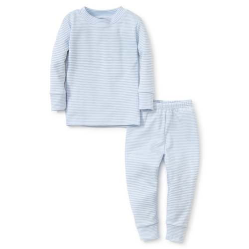 Simple Stripes Blue Pajama Set 12-18 M