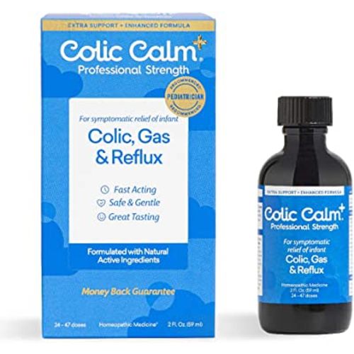 Colic Calm PLUS Homeopathic Gripe Water, Colic & Infant Gas Relief Drops, 2 Ounce