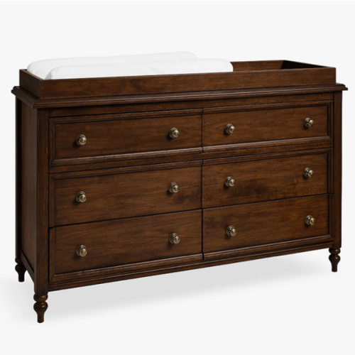 Chris Loves Julia Turned Wood 6-Drawer Changing Table (56w x 19d")