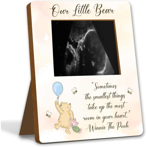 Winnie Pregnancy Keepsakes: Ultrasound & Gender Reveal Frames, Baby Shower Decor & Signs