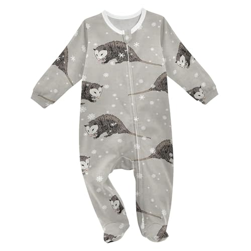 Mazeann Baby Sleepers Newborn Baby One-Piece Footies for Girl Boy