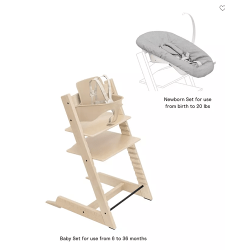 Stokke  Tripp Trapp High Chair, Cushion, Tray & Newborn Set