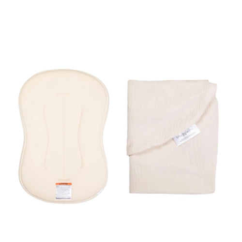 Lounger Curve + Muslin Cover Set | Natural