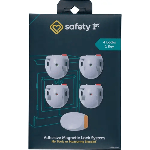 Safety 1st Adhesive Magnetic Lock System, 4 Locks And 1 Key