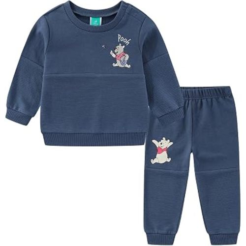 Disney Winnie the Pooh Baby Boys Pullover Sweatshirt and Fleece Pants Set for Newborn Infants