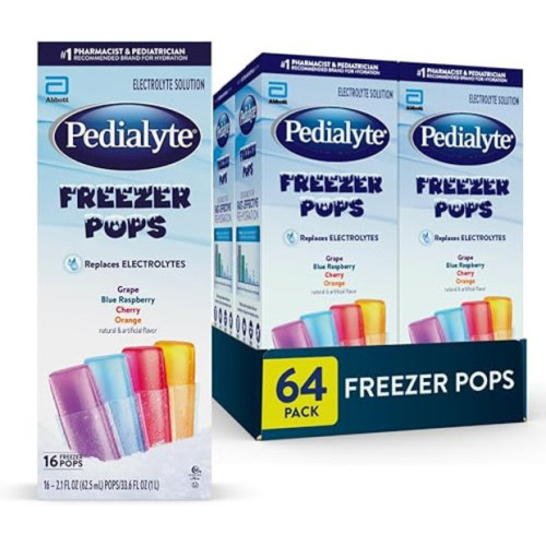 Pedialyte Electrolyte Solution Freezer Pops