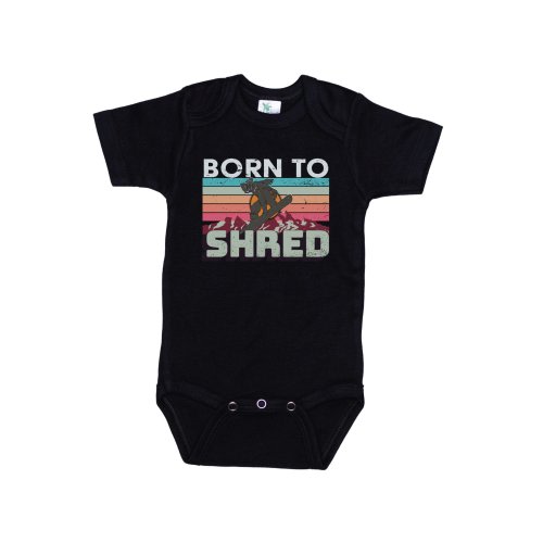 Snowboarding Onesie®, Born To Shred, Baby Snowboarding Outfit, Newborn Snowboarder, Future Snowboarder, Skiing Onesie®, Infant Bodysuit, Ski