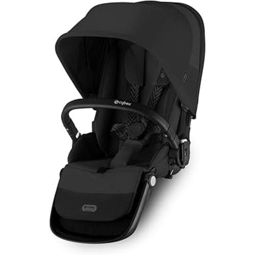 Cybex eGazelle/Gazelle S Second Seat, Moon Black with Black Bumper Bar