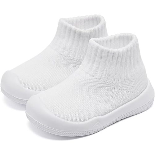 Eashi Baby Boy Girl Non-Skid Indoor Infant Walking Shoes Breathable Warm Elastic Sock Shoes with Memory Sole Protect Toes Outdoor Sneakers