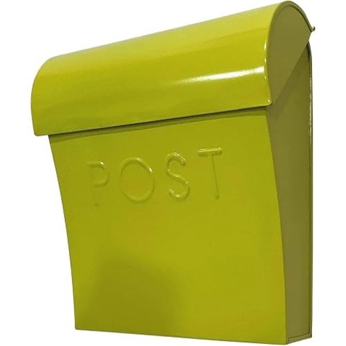 NACH Wall Mount Mailboxes for Outside, 11x4.5x12.5 in Pistachio Green Mail Boxes for House Outside, Waterproof Mailbox - Vicki-Style Mail Box