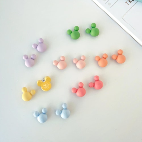 Mini Pastel Matte Mouse Fridge Magnets (Set of 14)