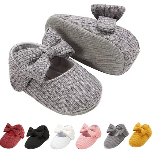 Ohwawadi Infant Baby Boys Girls Slippers Cozy Fleece Booties Soft Bottom Warm Cartoon Socks Newborn Crib Shoes