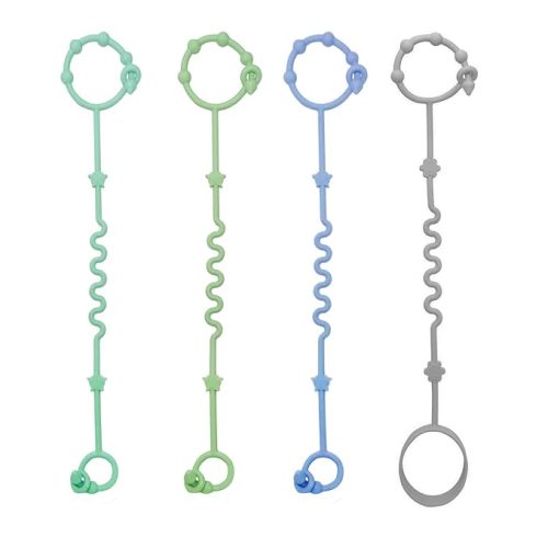 RTMOK Toy Straps for Baby,RTMOK Silicone Setpacifier Clip,Applies to Car Seat Toy,Teether Toy,High Chair,Stroller Accessories,Baby Toy Clips,Cribs,Rocking Chair