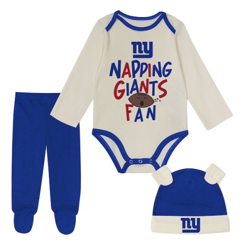 New York Giants Outerstuff Infant  Little Champ Three-Piece Set