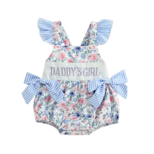 DADDY'S GIRL Floral Romper - Hazel & Bo