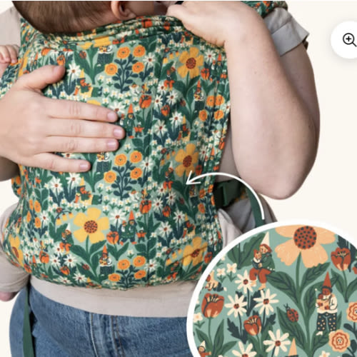Frolic Baby Carrier - Long Length XL-6XL– Whimsical Florals & Gnomes | hope&plum