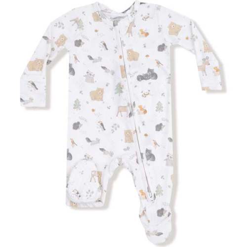 2 Way Zipper Footie Woodland Babies - Angel Dear | Maisonette
