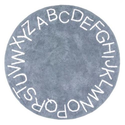 Nuloom Alphabet Washable Round Rug