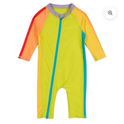 Sunsuit - Long Sleeve Romper Swimsuit | "Color Pop"